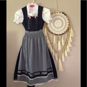 ❄️Krüger Kinderdirndl mit Bluse marine❄️